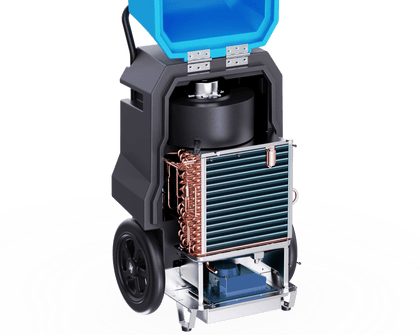 Thorair 70L dehumidifier with durable design and powerful internal components for efficient moisture removal