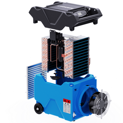 Thorair 90L dehumidifier with removable parts for easy maintenance and high efficiency
