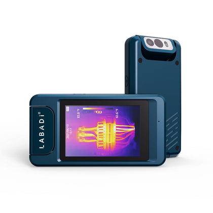 Thorair thermal camera with visual display for temperature evaluation and monitoring